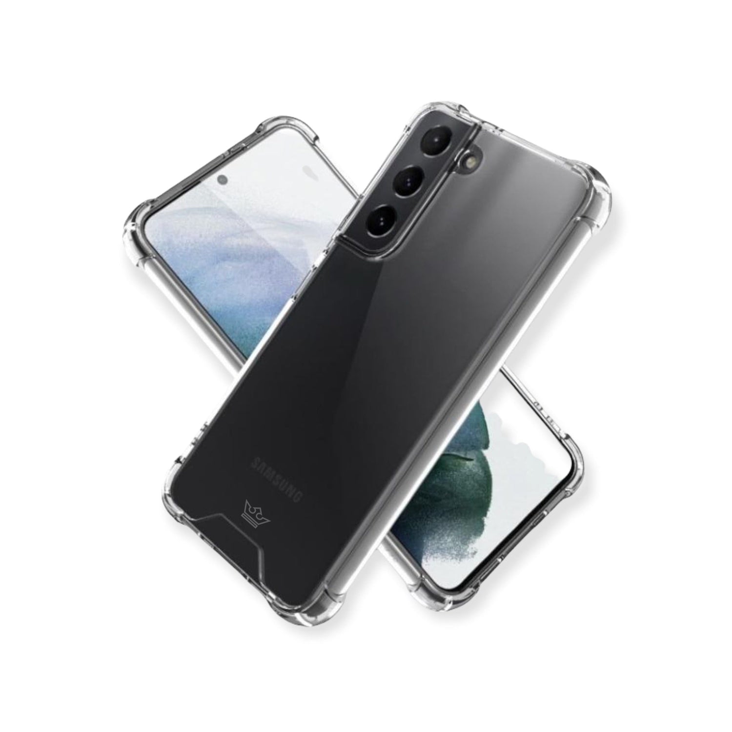 Estuche proteccion el rey hard case reforzado samsung s22 plus color transparente