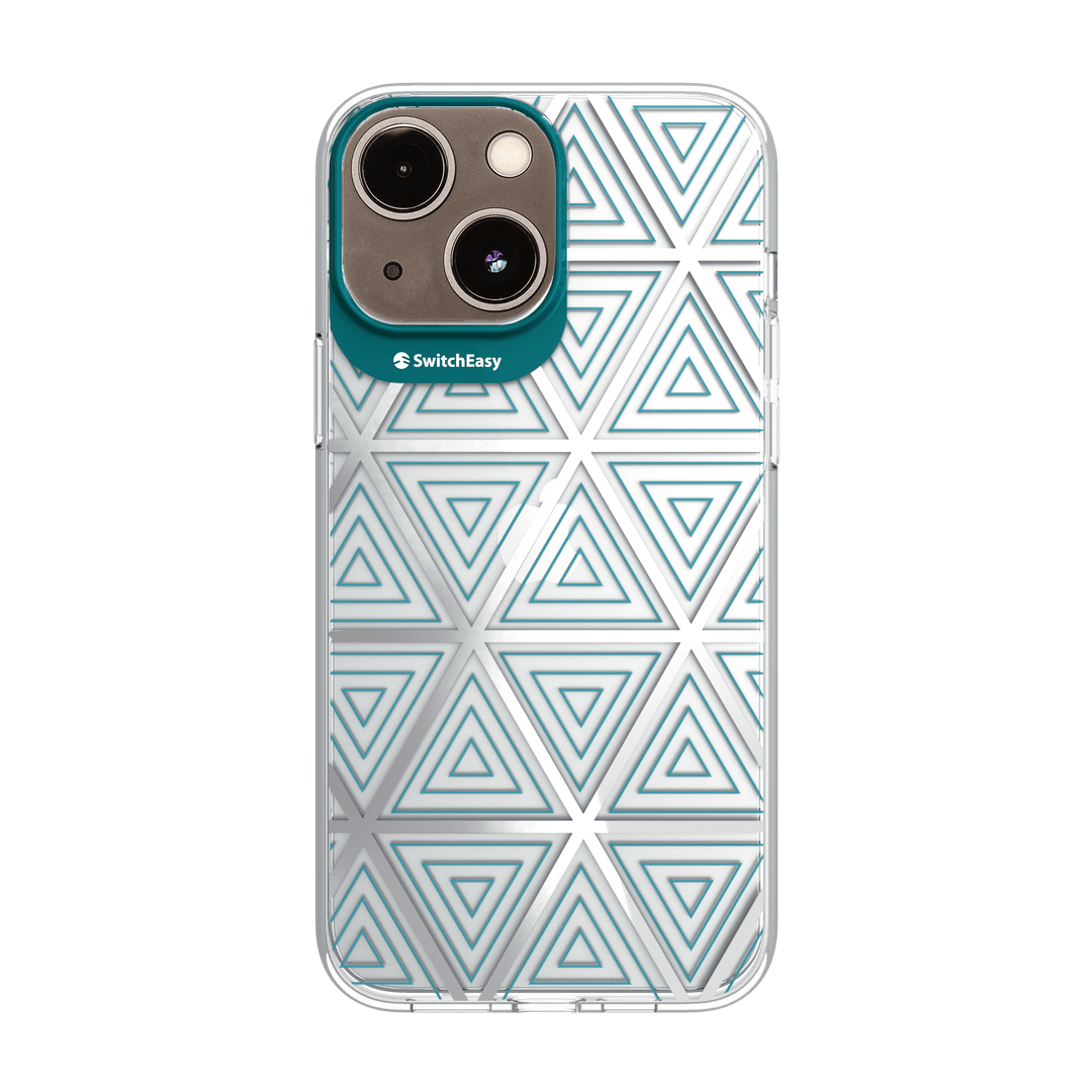 Estuche clasico switcheasy artist double in mold decoration apple iphone 13 / iphone 14 color aurora