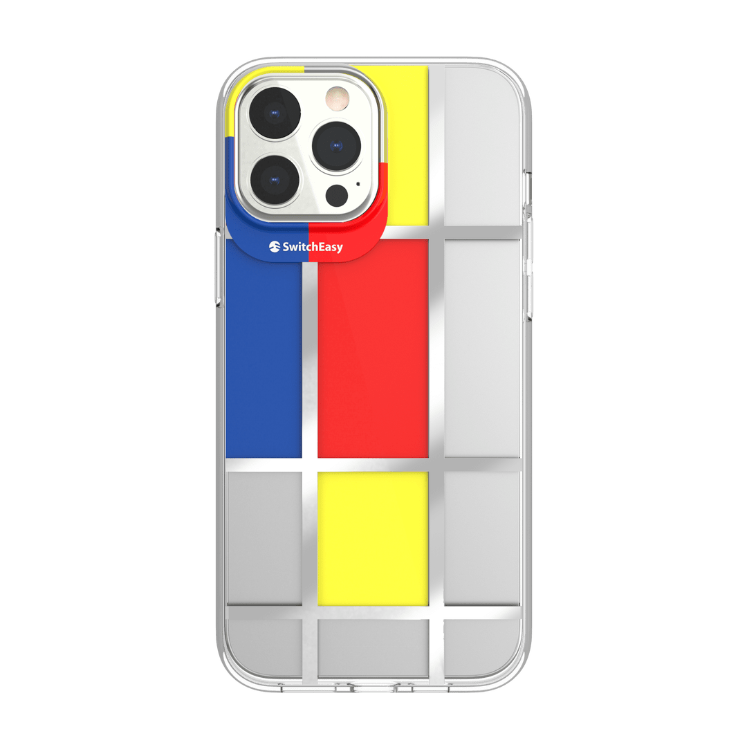 Estuche clasico switcheasy artist double in mold decoration apple iphone 12 pro max / iphone 13 pro max color naranja