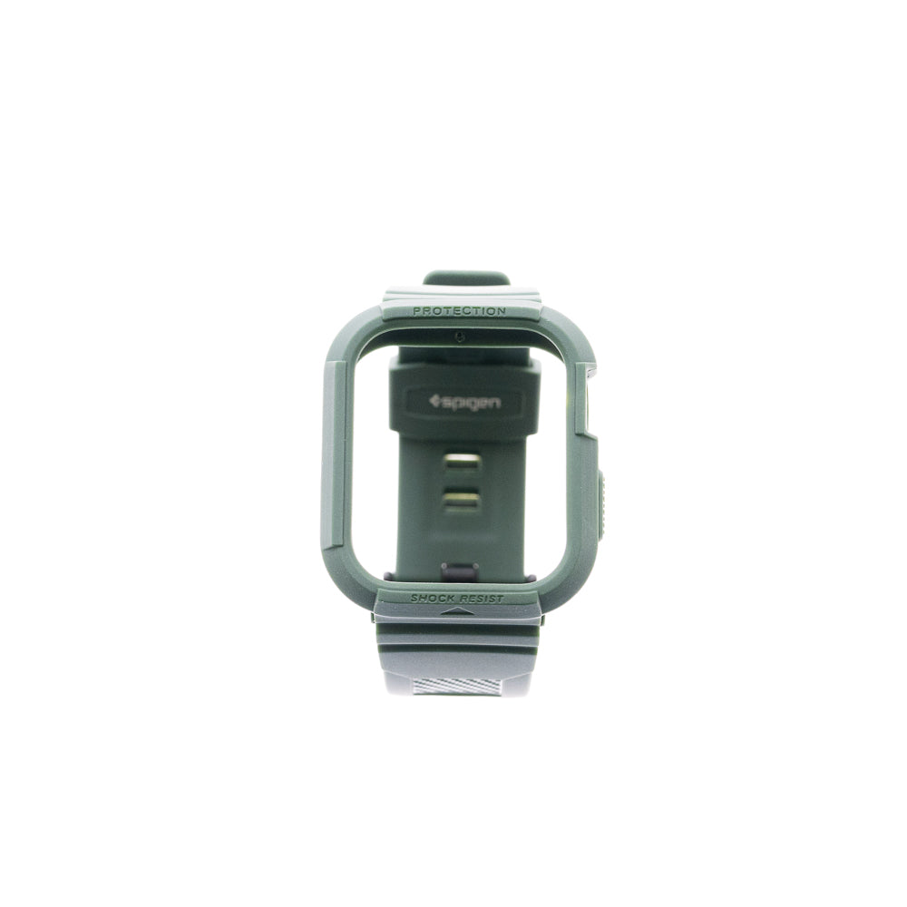 Estuche spigen rugged armor pro (bumper y pulsera) 40 mm 41 mm color verde musgo