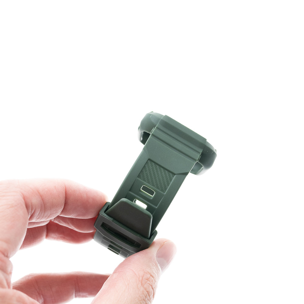 Estuche spigen rugged armor pro (bumper y pulsera) 40 mm 41 mm color verde musgo
