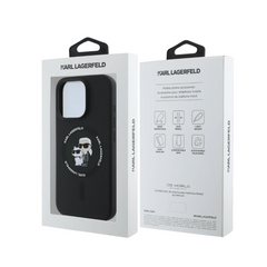 Karl Lagerfeld MagSafe Silicona Funda para iPhone 16 Pro Max Negra  Shop name
