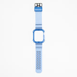 Pulseras generico + bumper rugged clear 42 mm azul  Shop name