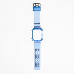 Pulseras generico + bumper rugged clear 42 mm azul  Shop name