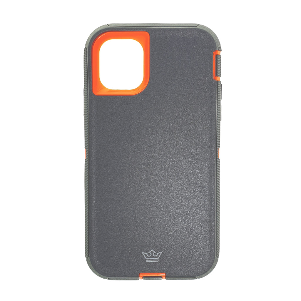 Estuche Protección El Rey Defender para iPhone 11 Pro Gris Naranja  Shop name