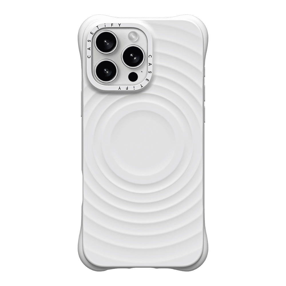 Casetify ripple iphone 15  color blanco