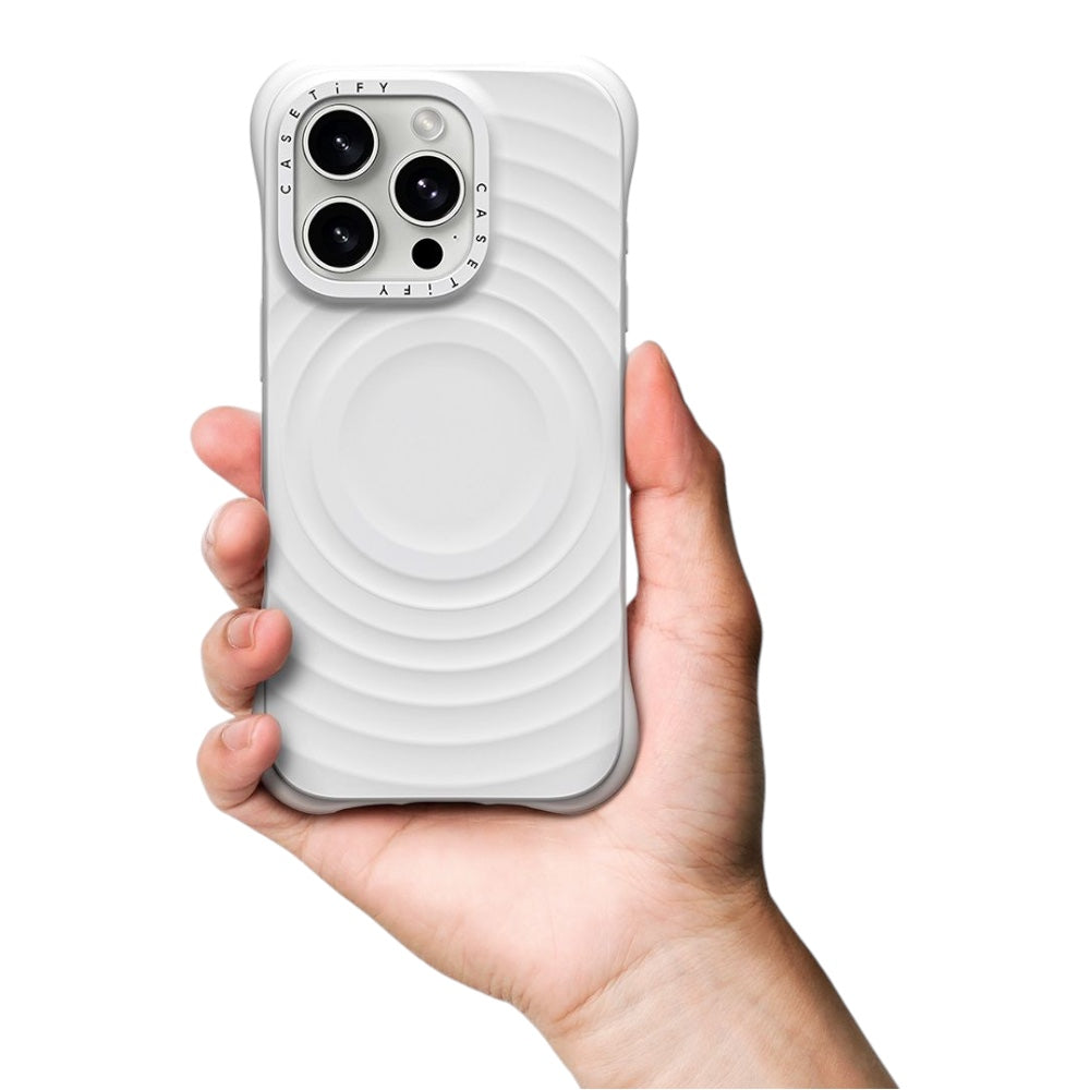 Casetify ripple iphone 14 pro max color blanco
