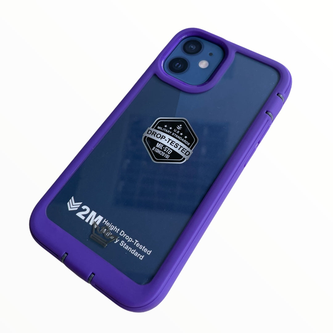 Estuche Proteccion El Rey Warrior A Prueba De Impactos iPhone 12 Pro Max Morado  Shop name
