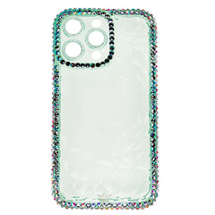 Estuche El Rey Marco Para iPhone 12 Pro Max Diamantes Transparente Verde  Shop name