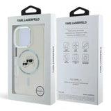 Karl Lagerfeld hc magsafe iml metal kc heads white iphone 16 pro