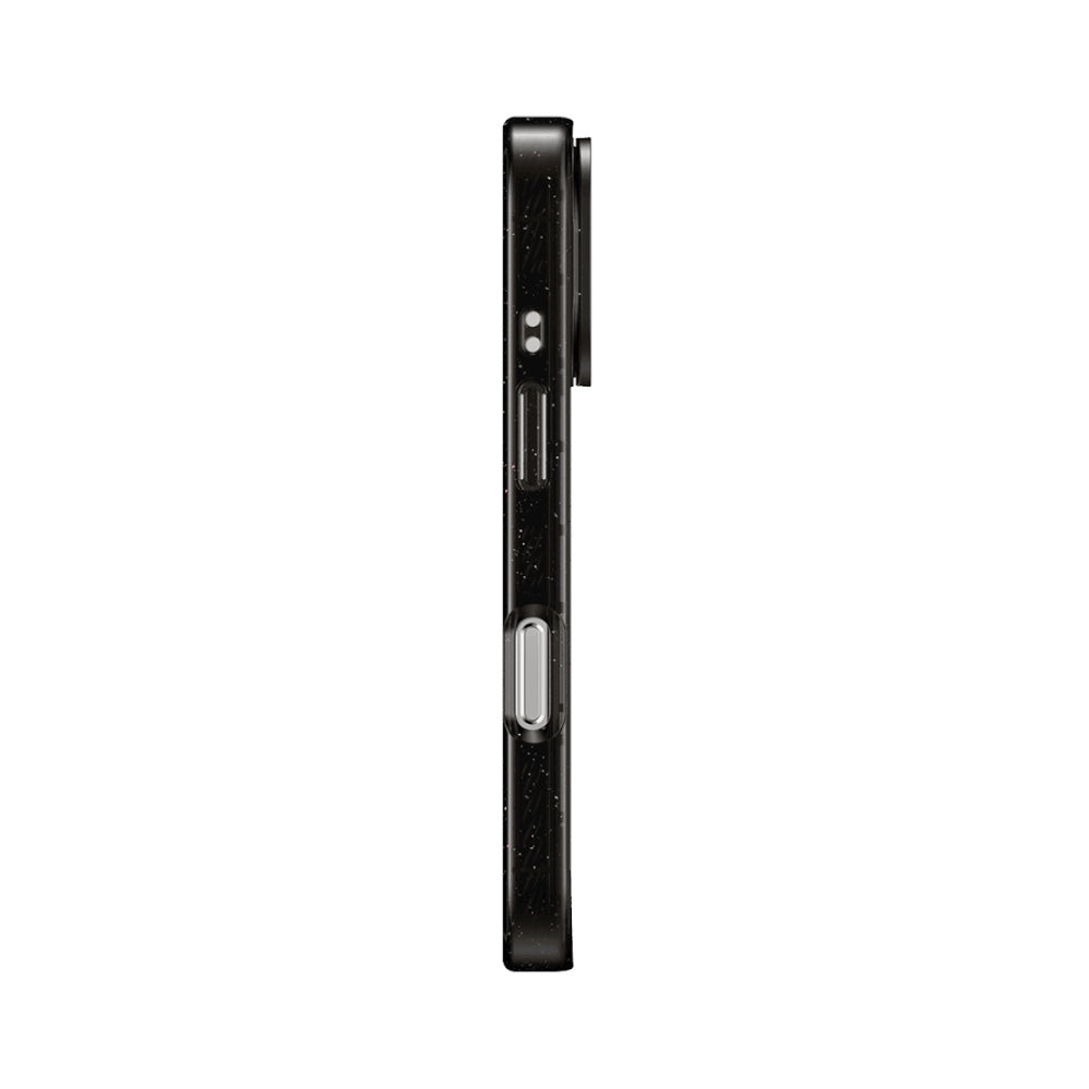 Casetify ring stand con magsafe marco negro iphone 16 pro color transparente