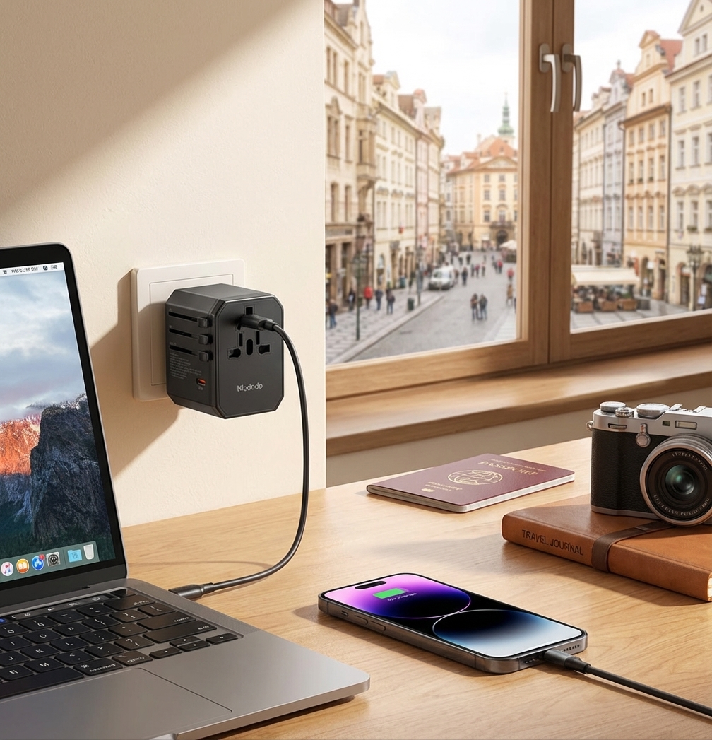 Persona relajada usando masajeador cervical